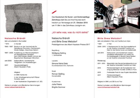 Albert-Haueisen_Preis 2017 Einladung Preisträgerinnenausstellung